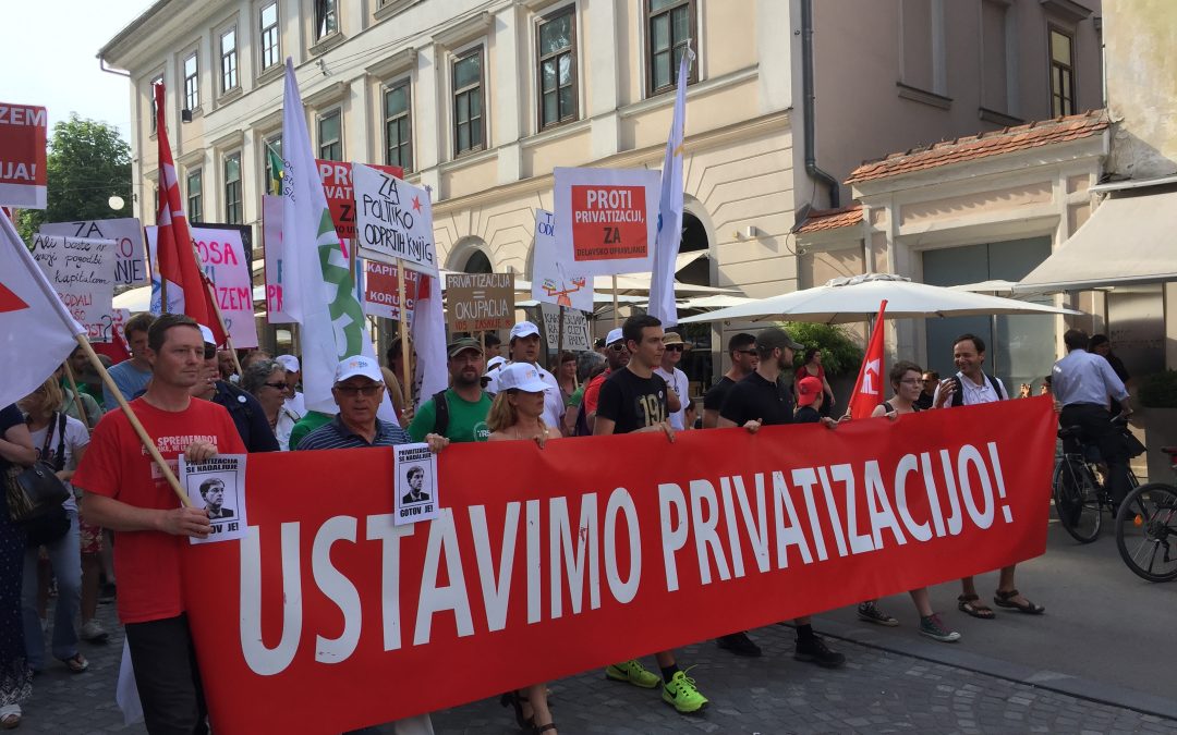 Protestni shod proti privatizaciji – Ljubljana (Kongresni trg), 11. 6. 2015 ob 17. uri